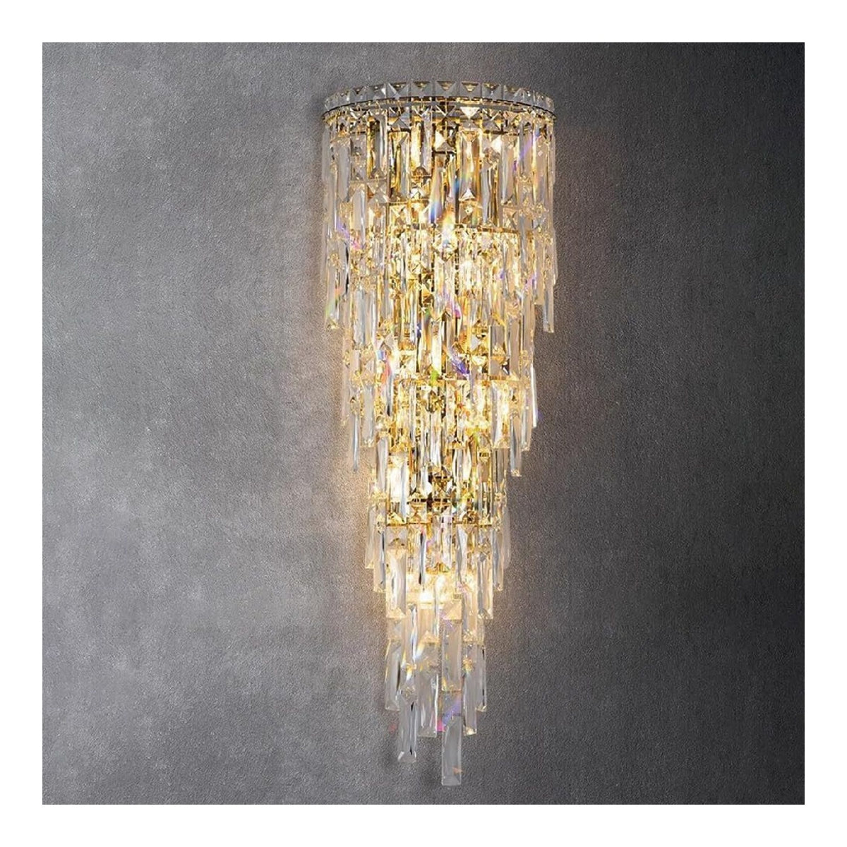 Illuminazione a parete Applique Parete Cristlungo, Lampade Parete oro