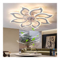 Ventilatore da soffitto con luce 14 cm dimmerabile bianco