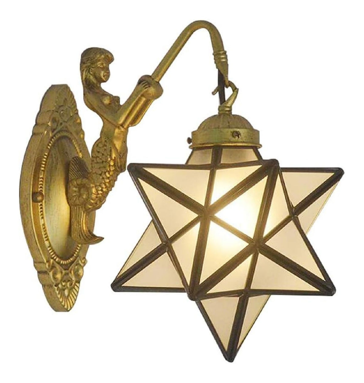 Lampada da parete TKLLOVE Sirena Elegante Stile Marocchino nero