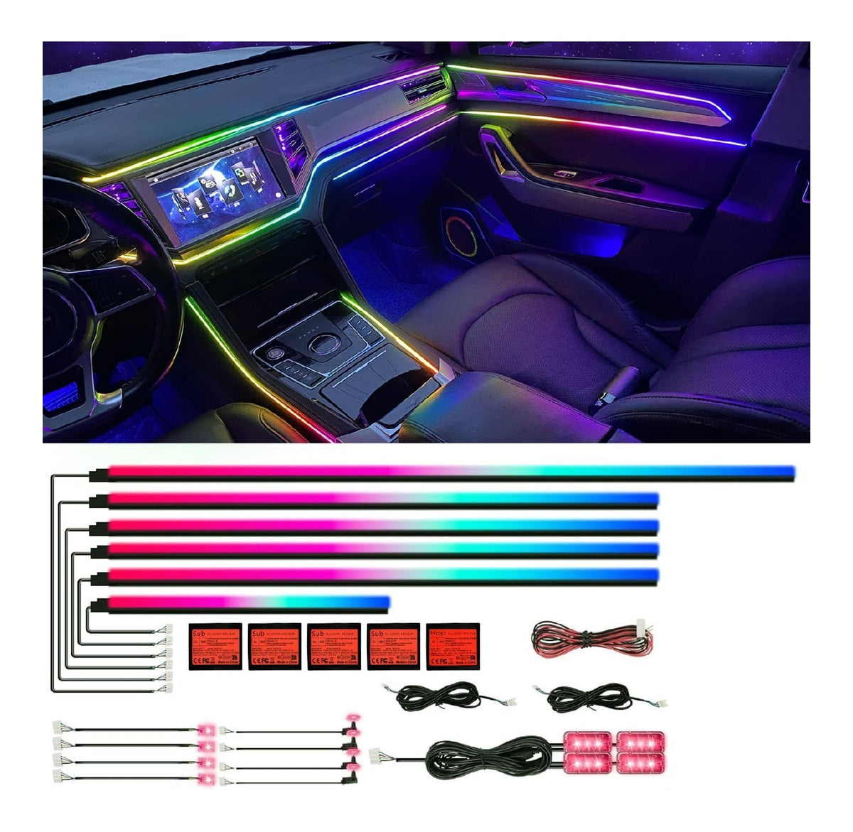 Illuminazione LED lineare LED integrato oro