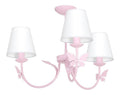 Lampada a sospensione struttura in metallo rosa