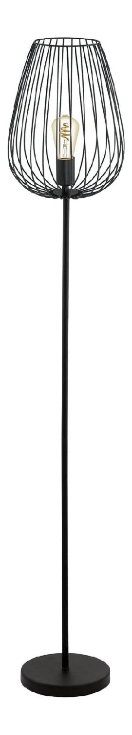 Lampada da terra struttura in metallo finitura ottone rame