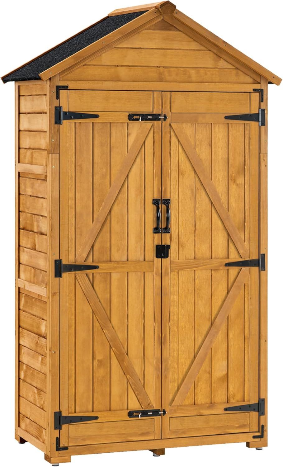 Armadio Keter Groove Alto da Esterno Porte Effetto Beige Sabbia H cm 80 x 45 x 180 Legno