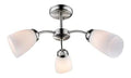 Luce da soffitto forma sferica con braccio nero