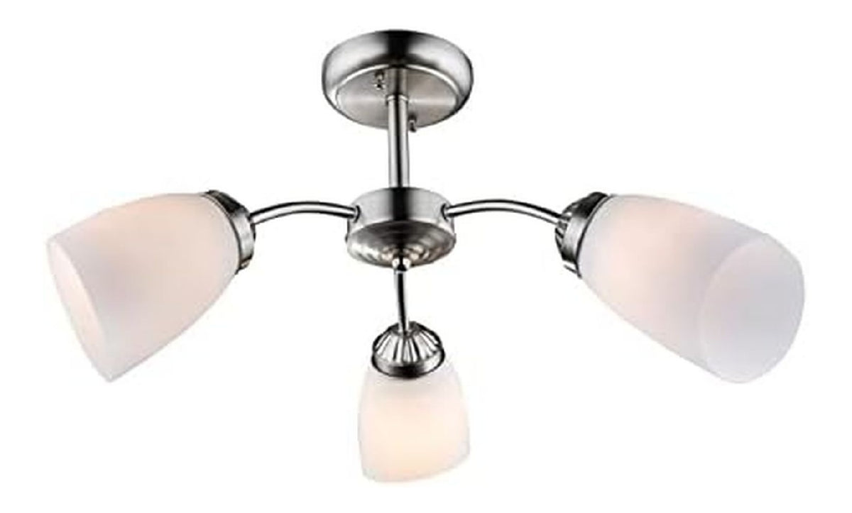 Luce da soffitto forma sferica con braccio nero