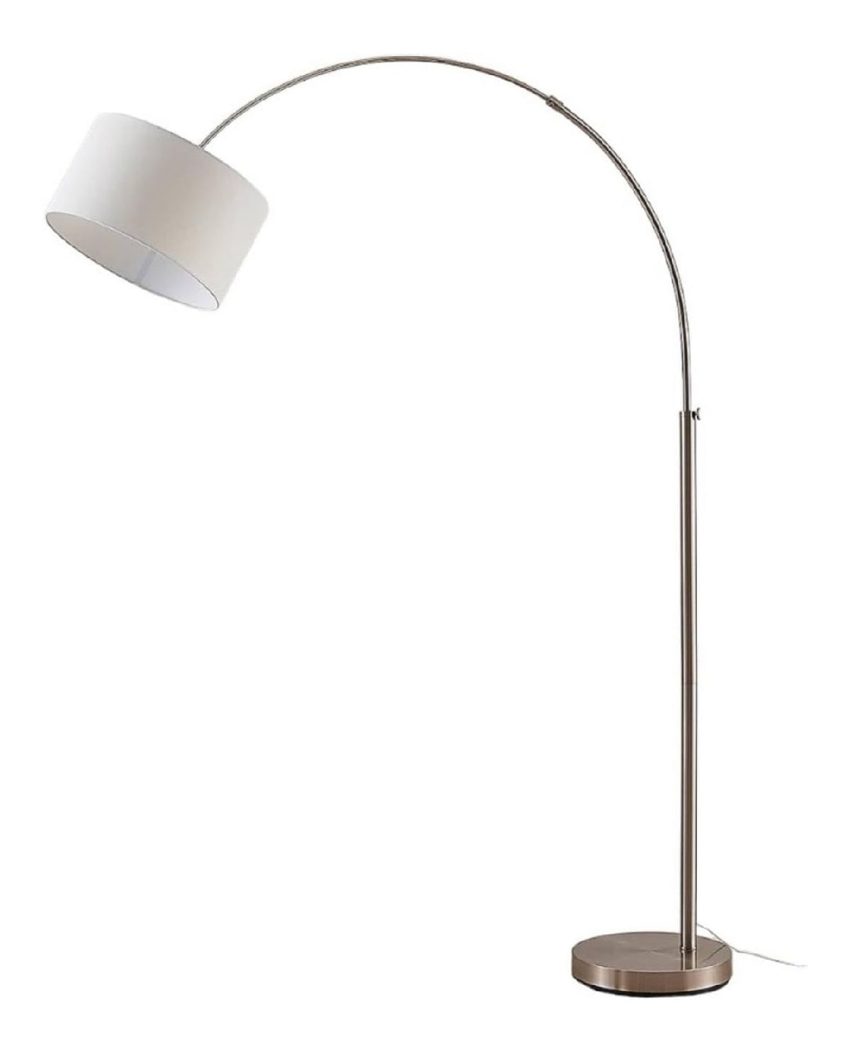 Piantana da soggiorno LED integrato stile industriale bianco