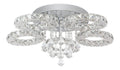 Con cristalli plafoniera da soffitto LED integrato nero