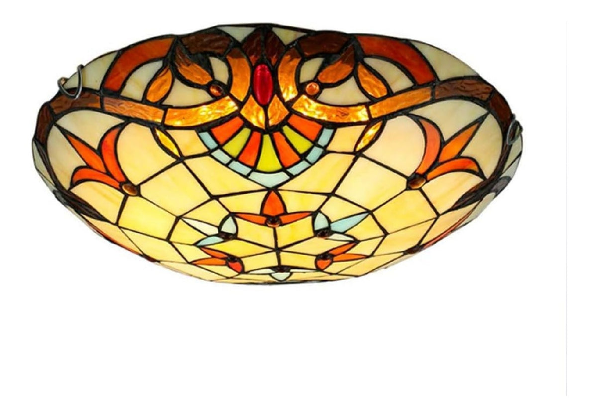 Plafoniera Lampade soffitto vetro colorato barocco