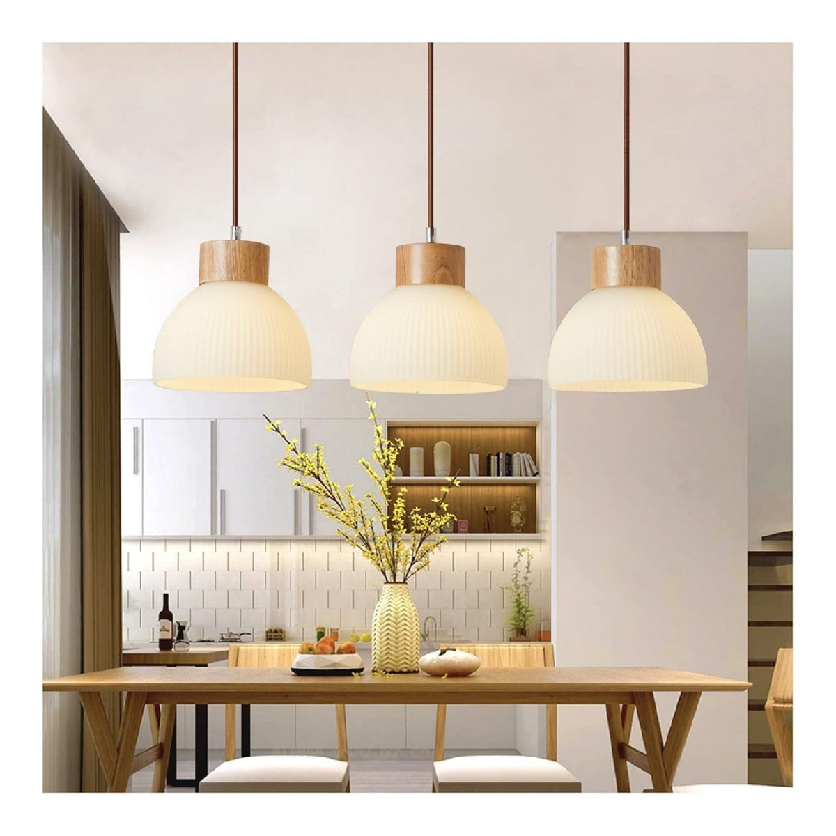 Lampadario decorativo 120 cm stile vintage nero