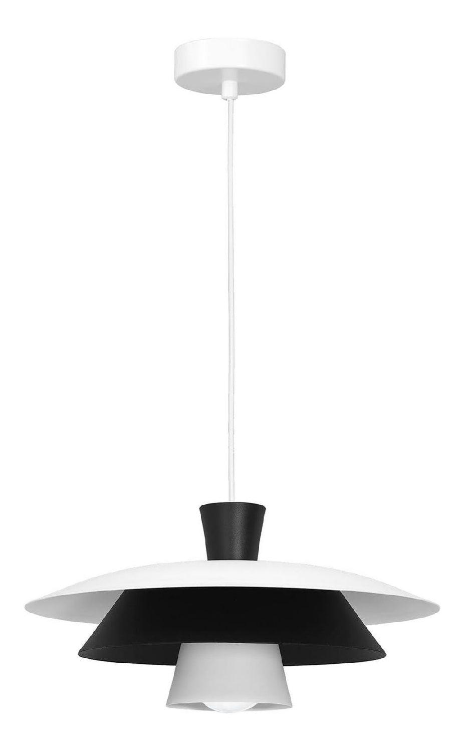 Lampadario decorativo 34 cm struttura in metallo nero