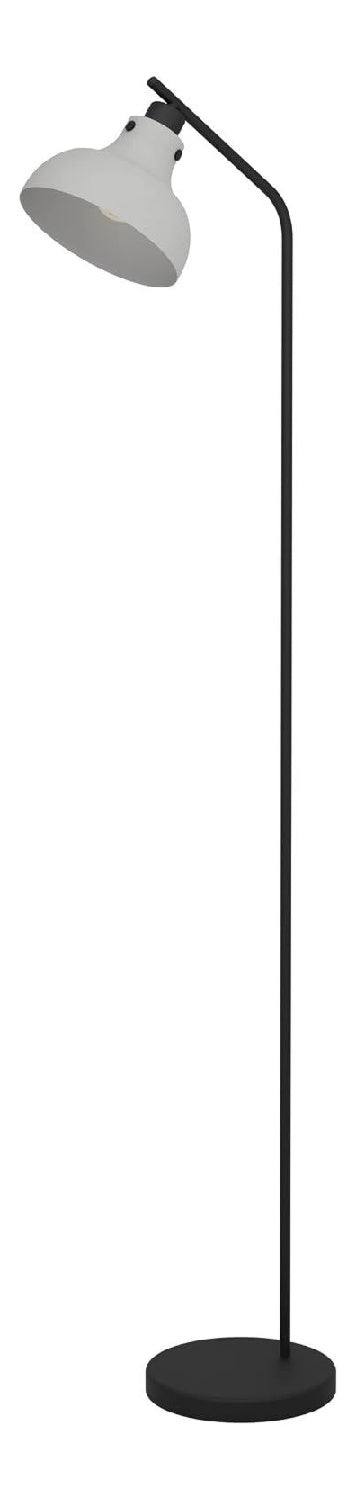 Lampada da terra struttura in metallo stile industriale nero