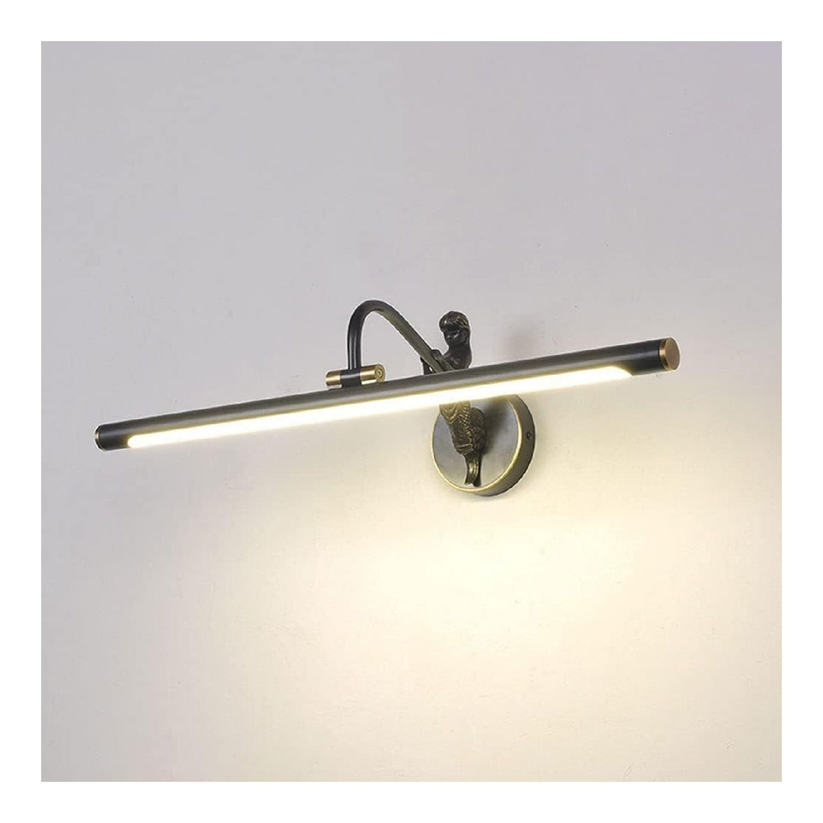 Siet Vanity Light Brass Mirror stile vintage LED integrato ottone