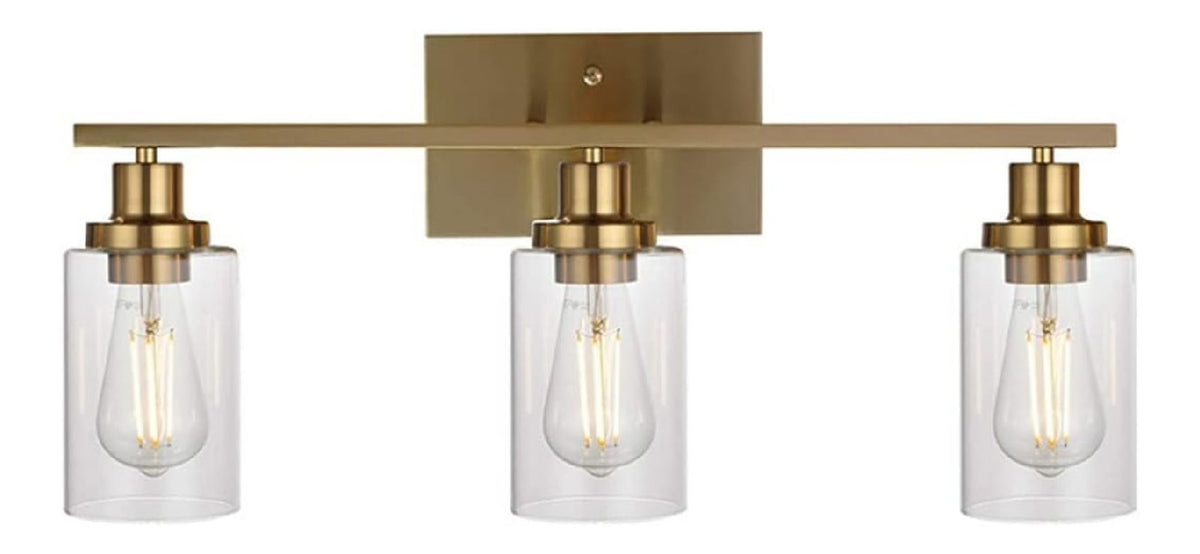 Lampadina con vetro LED ottone Lampada Parete, Applique Vintage