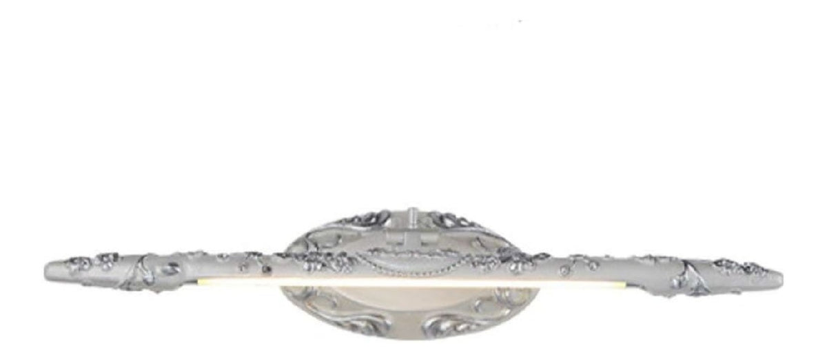 Applique da parete con cristalli con braccio argento