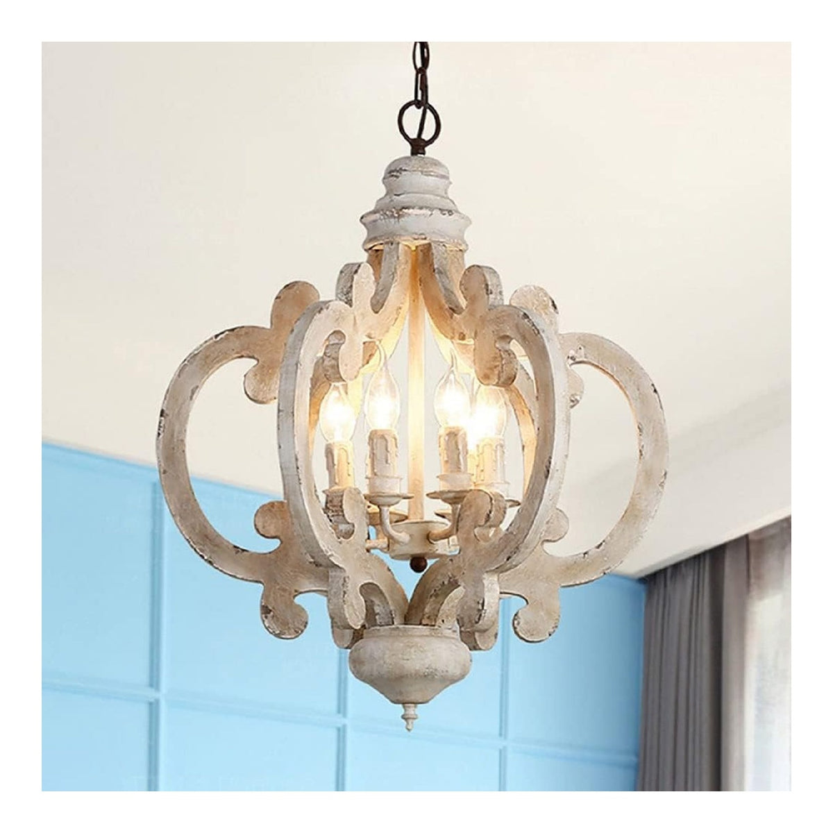 Stile vintage lampadario decorativo bianco