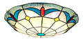Plafoniera da soffitto 50 cm con diffusore in vetro rame