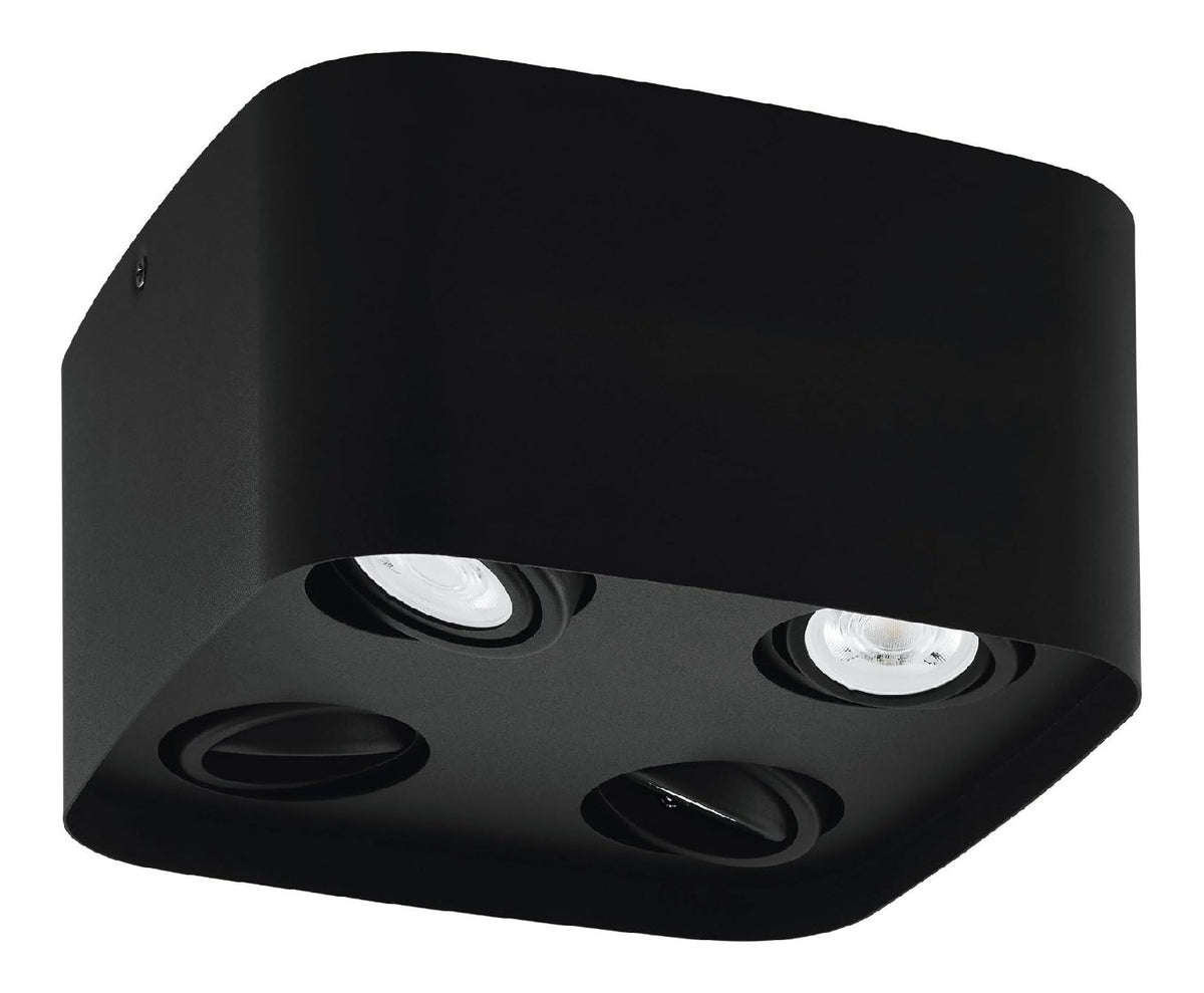 Plafoniera da soffitto dimmerabile orientabile nero dimmerabile
