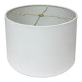 Royal Designs Paralume tamburo poco finitura ottone bianco