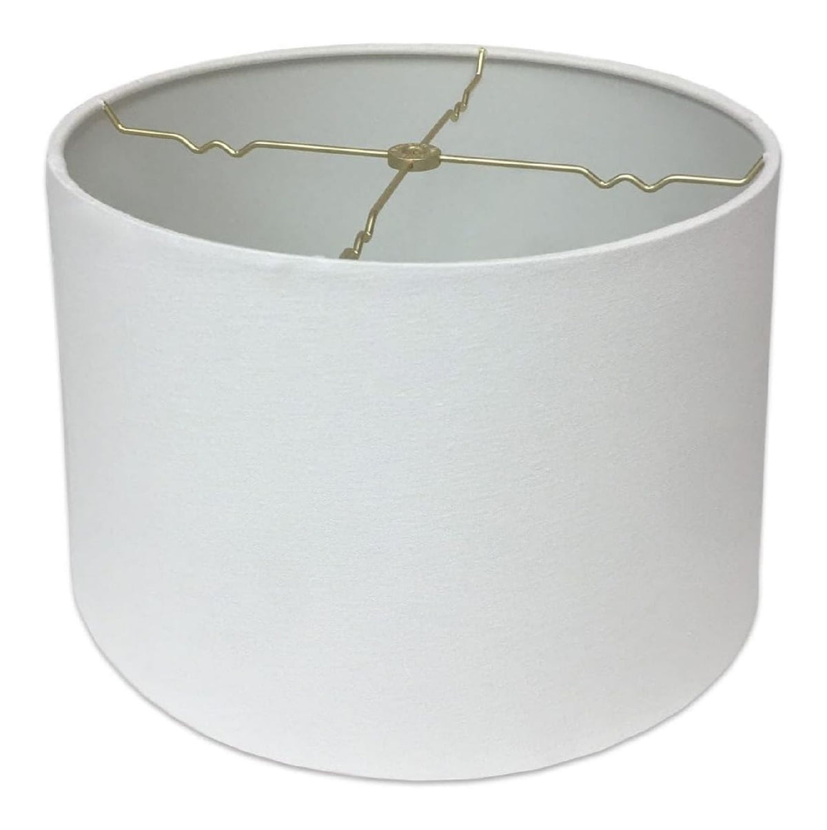 Royal Designs Paralume tamburo poco finitura ottone bianco