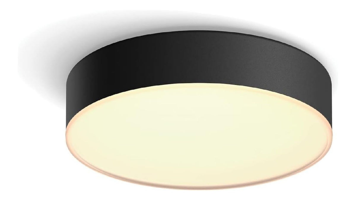 Lampada a soffitto Enrave, Plafoniera Smart LED, Piccola, nero