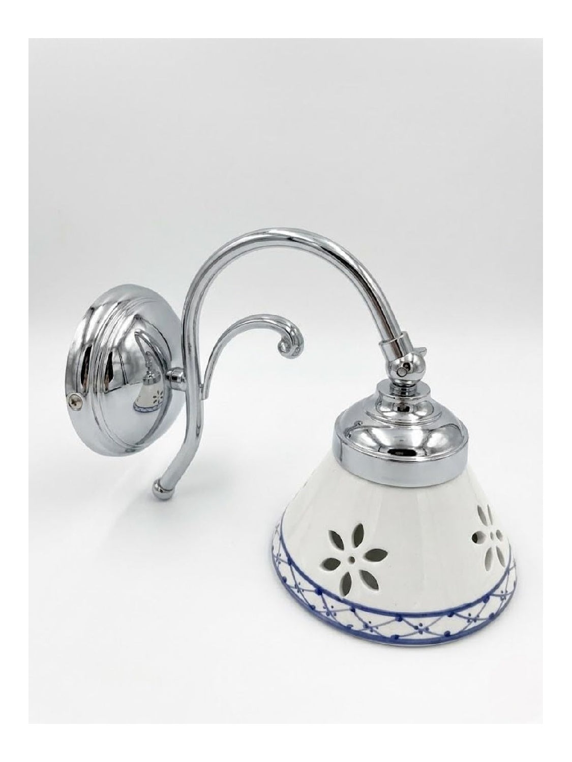 Lampada da parete Applique ottone cromato Bagno parete ottone