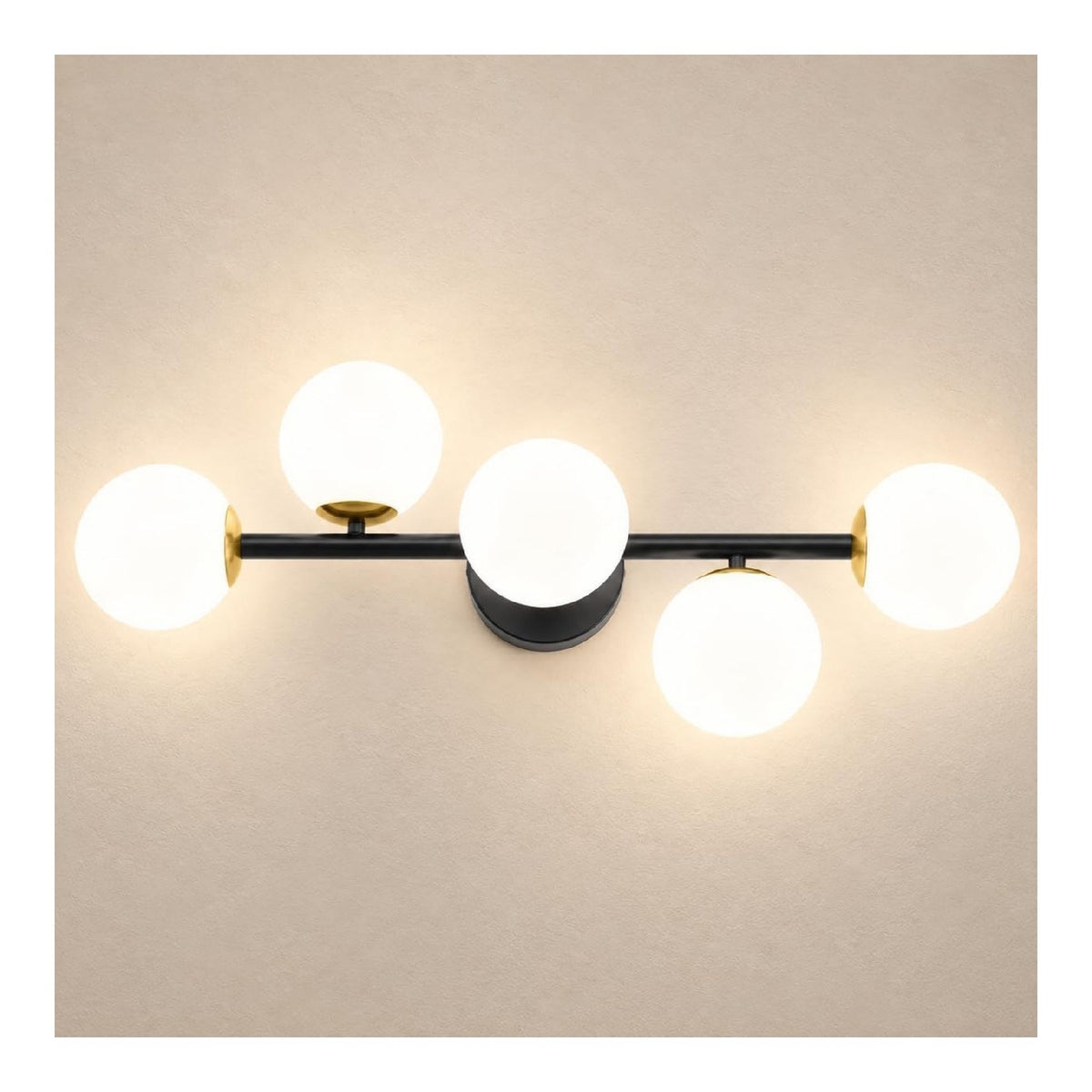 Applique da parete 68.6 cm dimmerabile nero