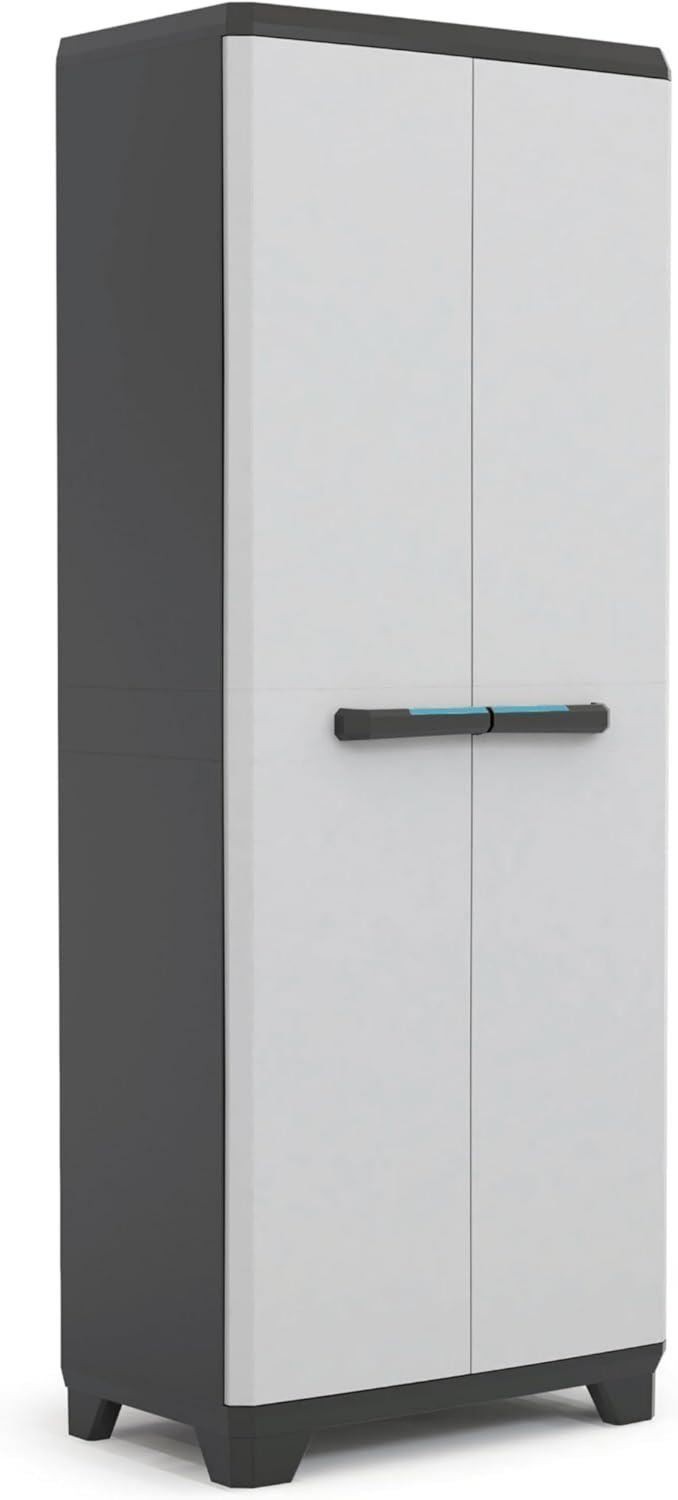 Armadio Keter Alto Excellence 4 Ripiani Regolabili Beige Tortora H Cm 65 x 45 x 182