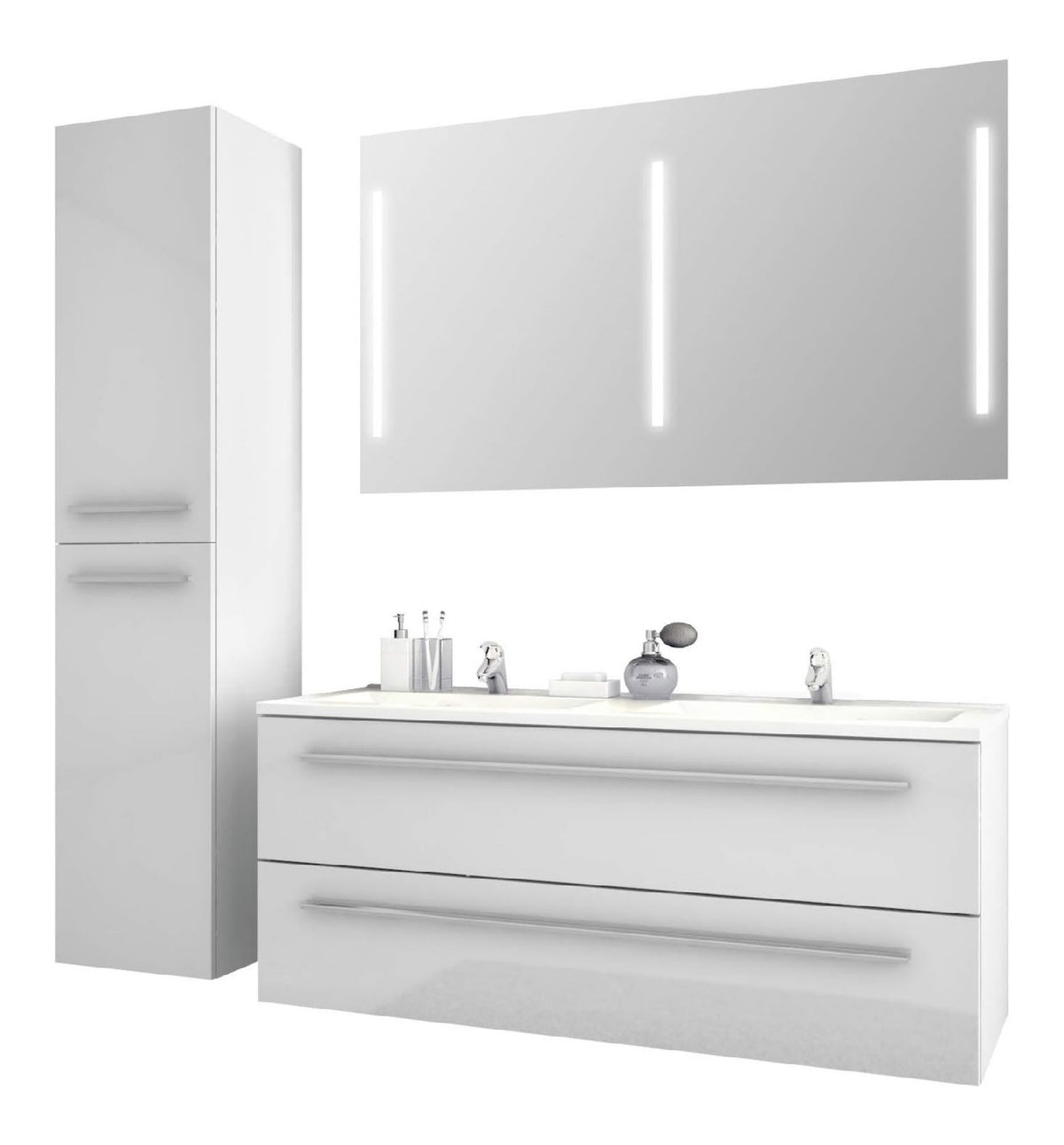 Jokey mobili bagno Libato larghezza in alluminio struttura in metallo nero