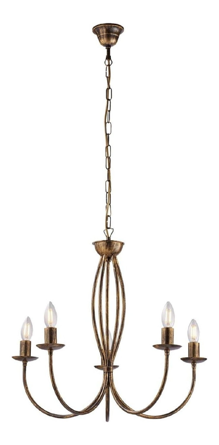 Lampada a sospensione regolabile bronzo