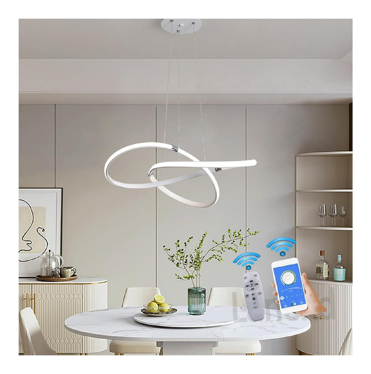 Plafoniera da soffitto dimmerabile regolabile bianco dimmerabile 120 cm