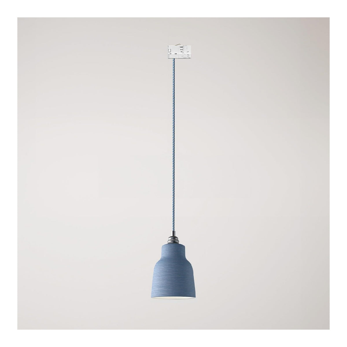 Lampada a sospensione dimmerabile struttura in metallo bianco