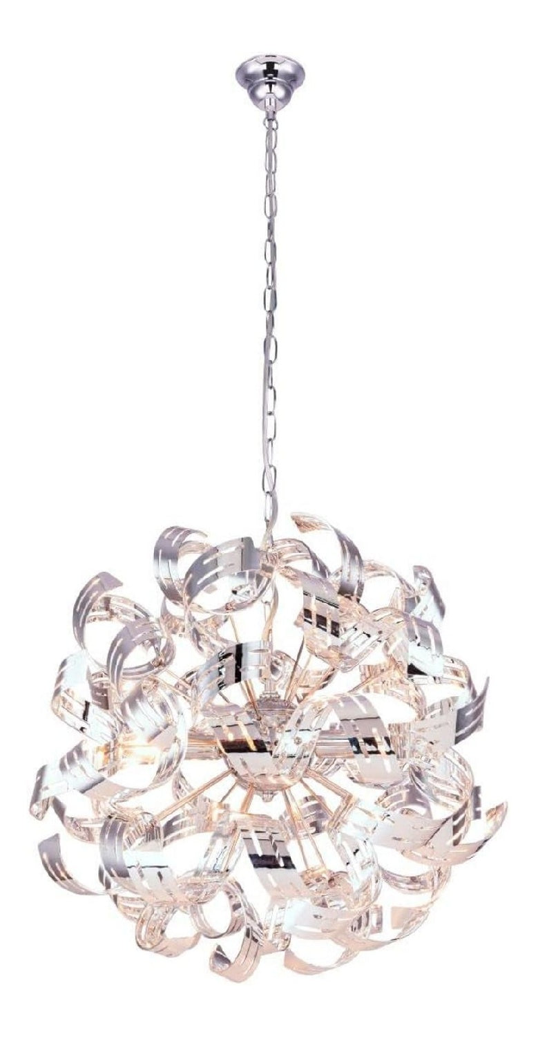 Struttura in metallo lampadario decorativo nero