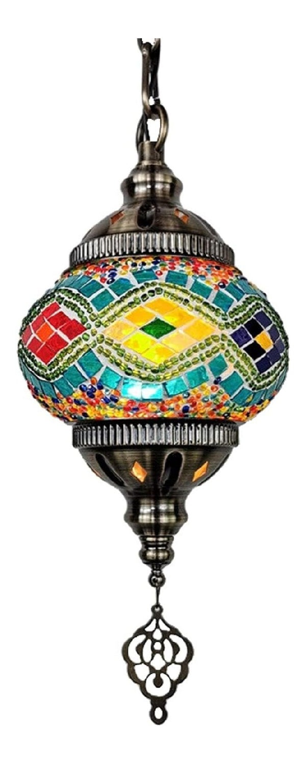 Lampada a sospensione 13 cm con diffusore in vetro oro