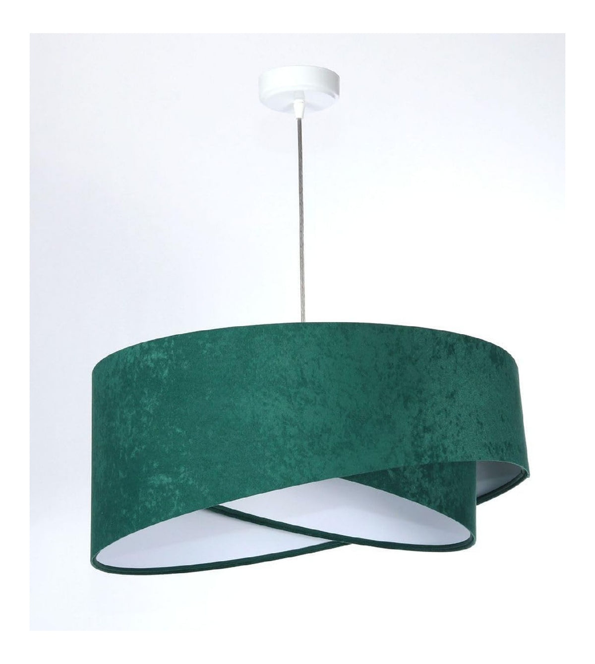 Lampada a sospensione 50 cm regolabile verde
