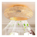 Ventilatore da soffitto con luce 50 cm regolabile rame