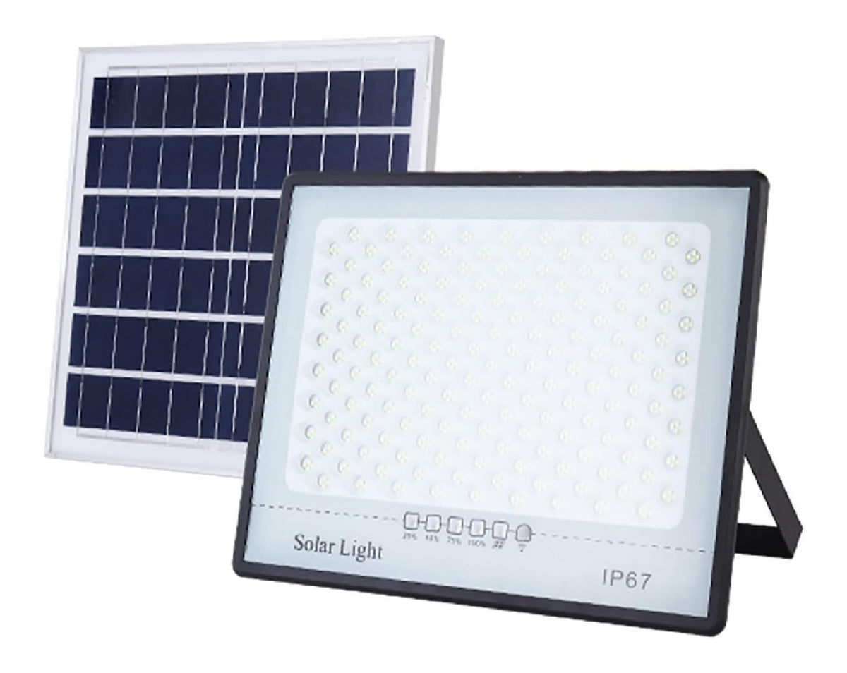 Lampada da esterno con sensore alimentazione solare nero
