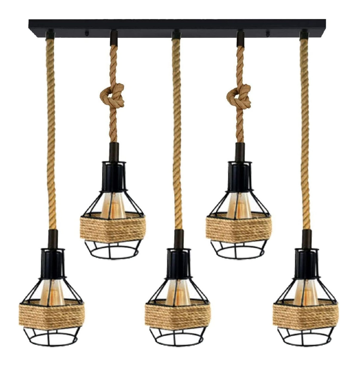 Lampada a sospensione LEDSone Lampada sospensione stile vintage, nero