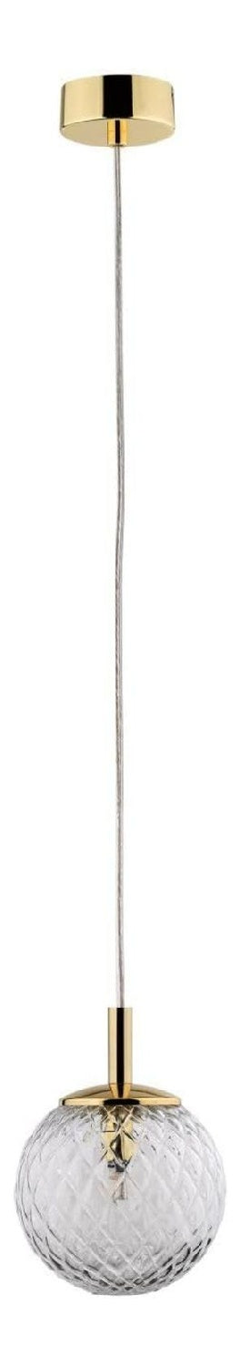 Lampada a sospensione 150 cm regolabile oro