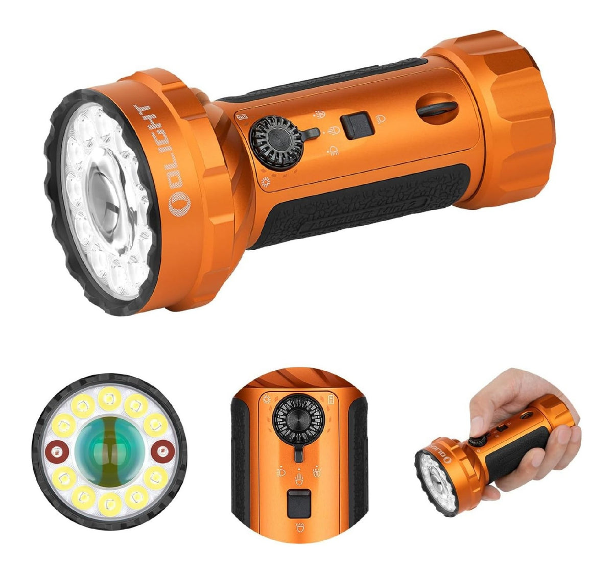 OLIGHT Marauder Mini Torcia Potente regolabile in alluminio oro
