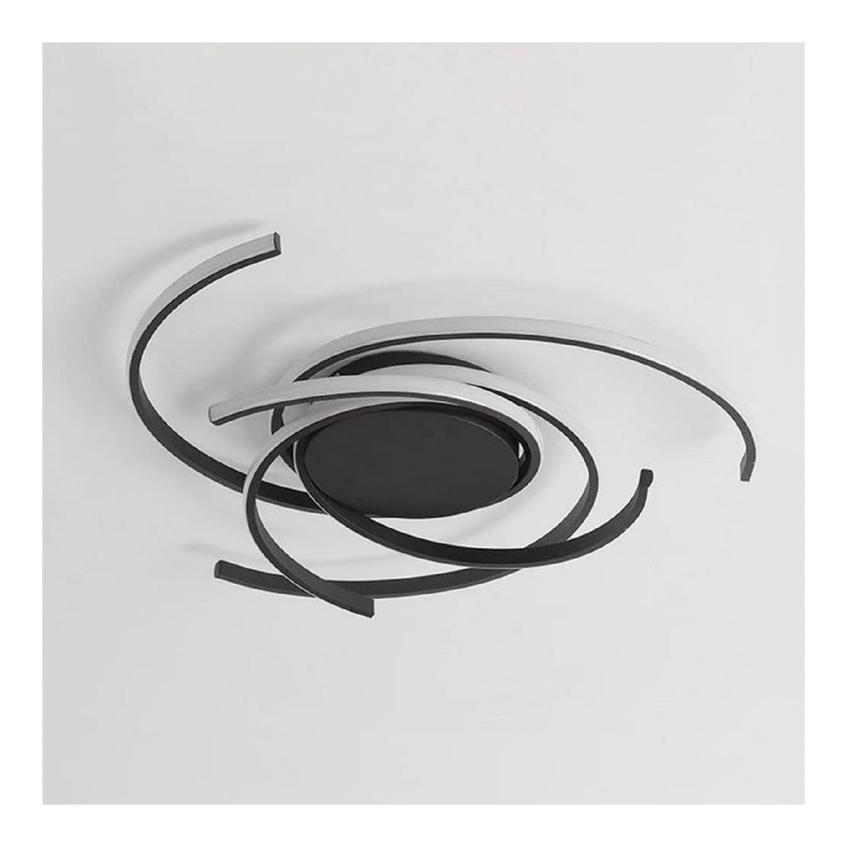 Plafoniera da soffitto dimmerabile regolabile nero linea minimalista LED integrato