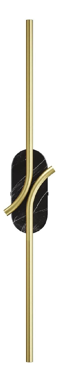 Applique da parete 63 cm struttura in metallo ottone
