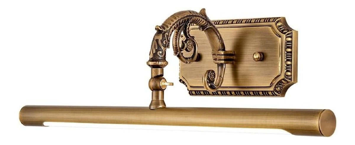 Applique da parete regolabile struttura in metallo ottone regolabile