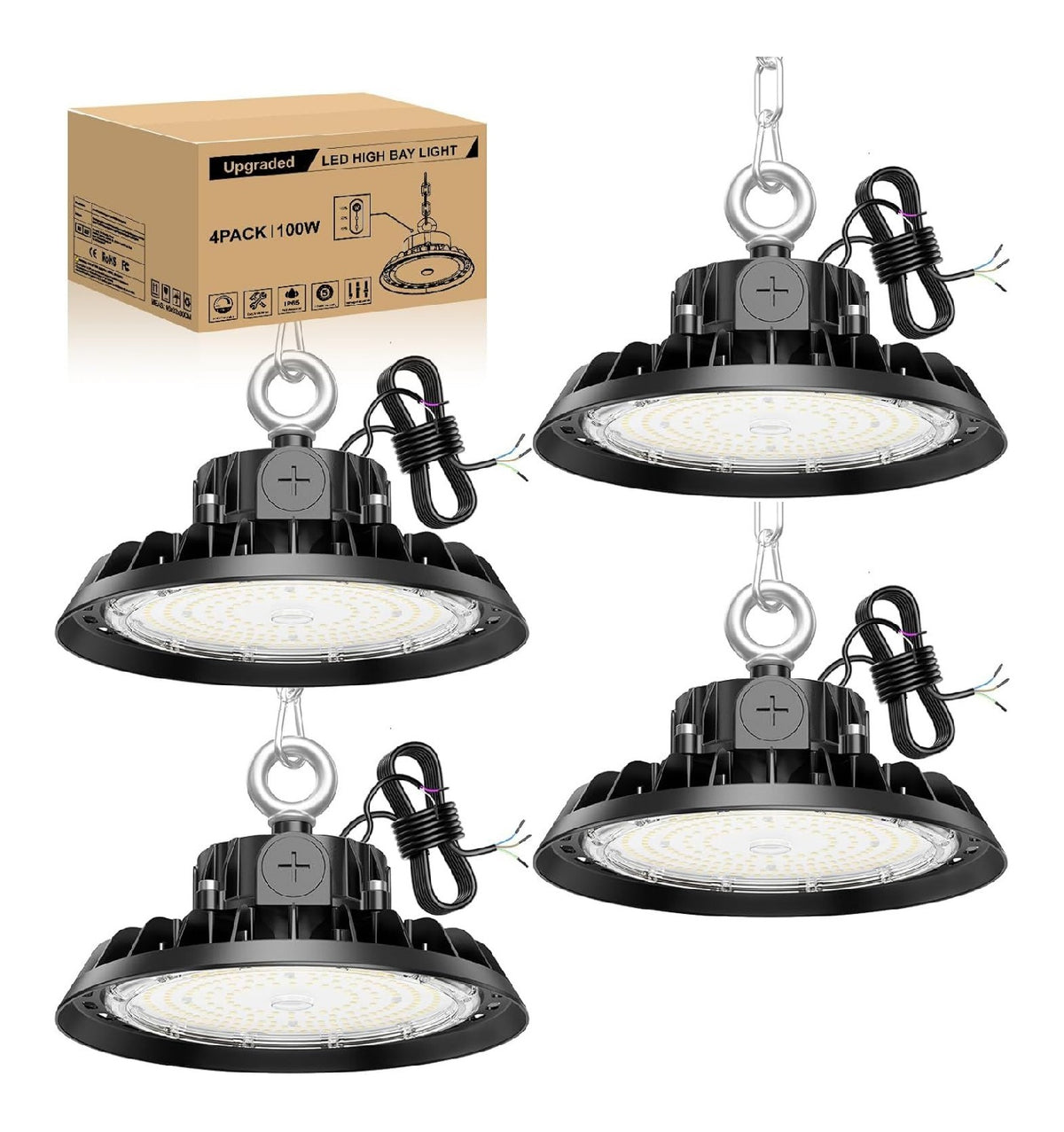 pack High Proiettore Light Illuminazione dimmerabile regolabile nero