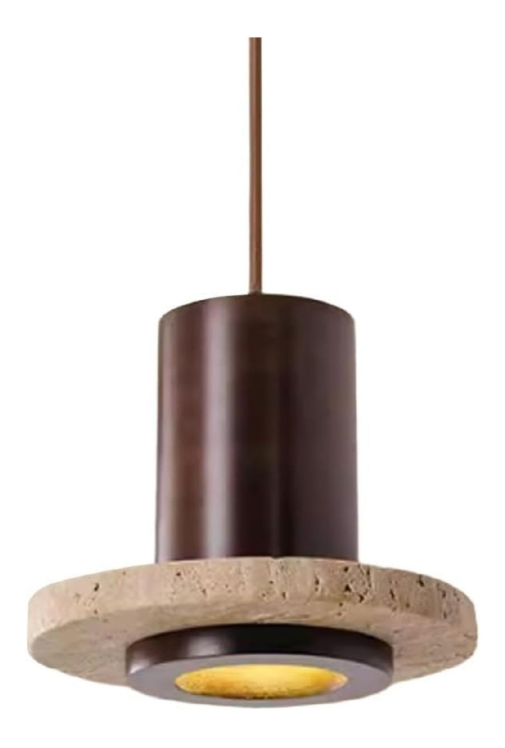Lampadario da soffitto Jadssox Lampadario sospeso travertino giallo bianco