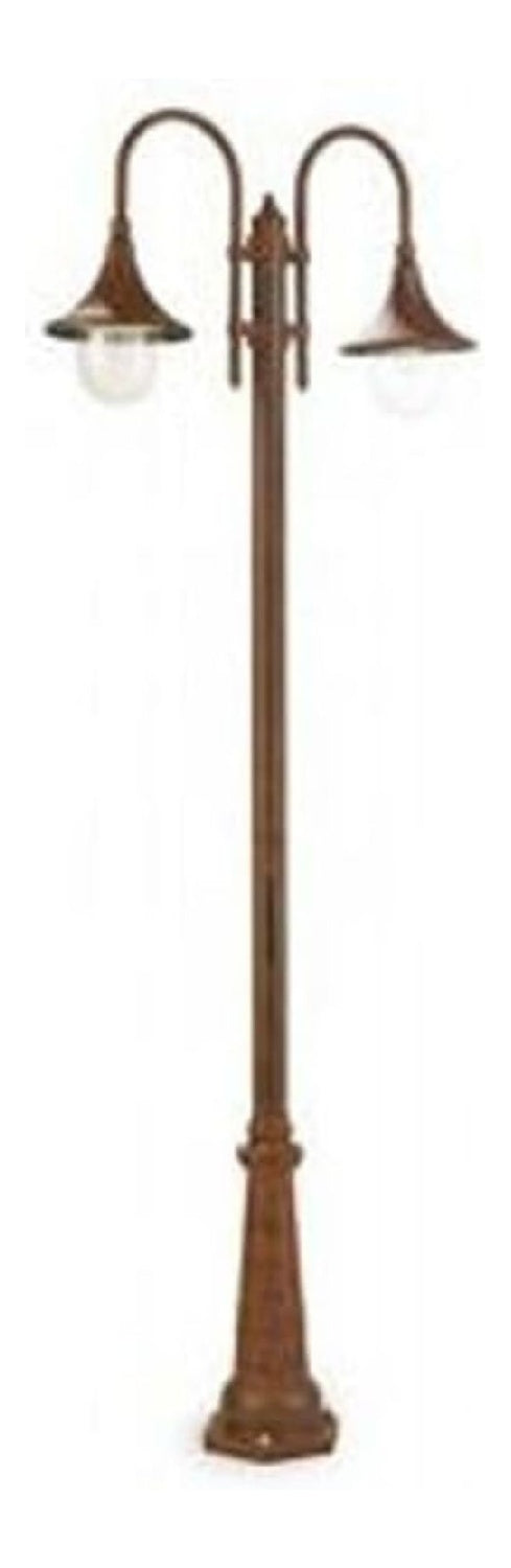 Lampada murale in alluminio finitura ottone oro