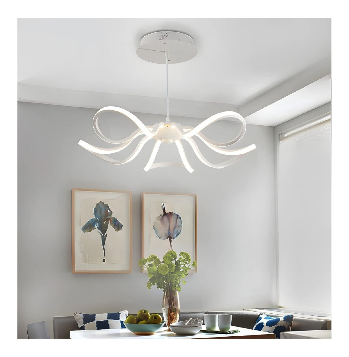 Lampadario decorativo regolabile con telecomando rame