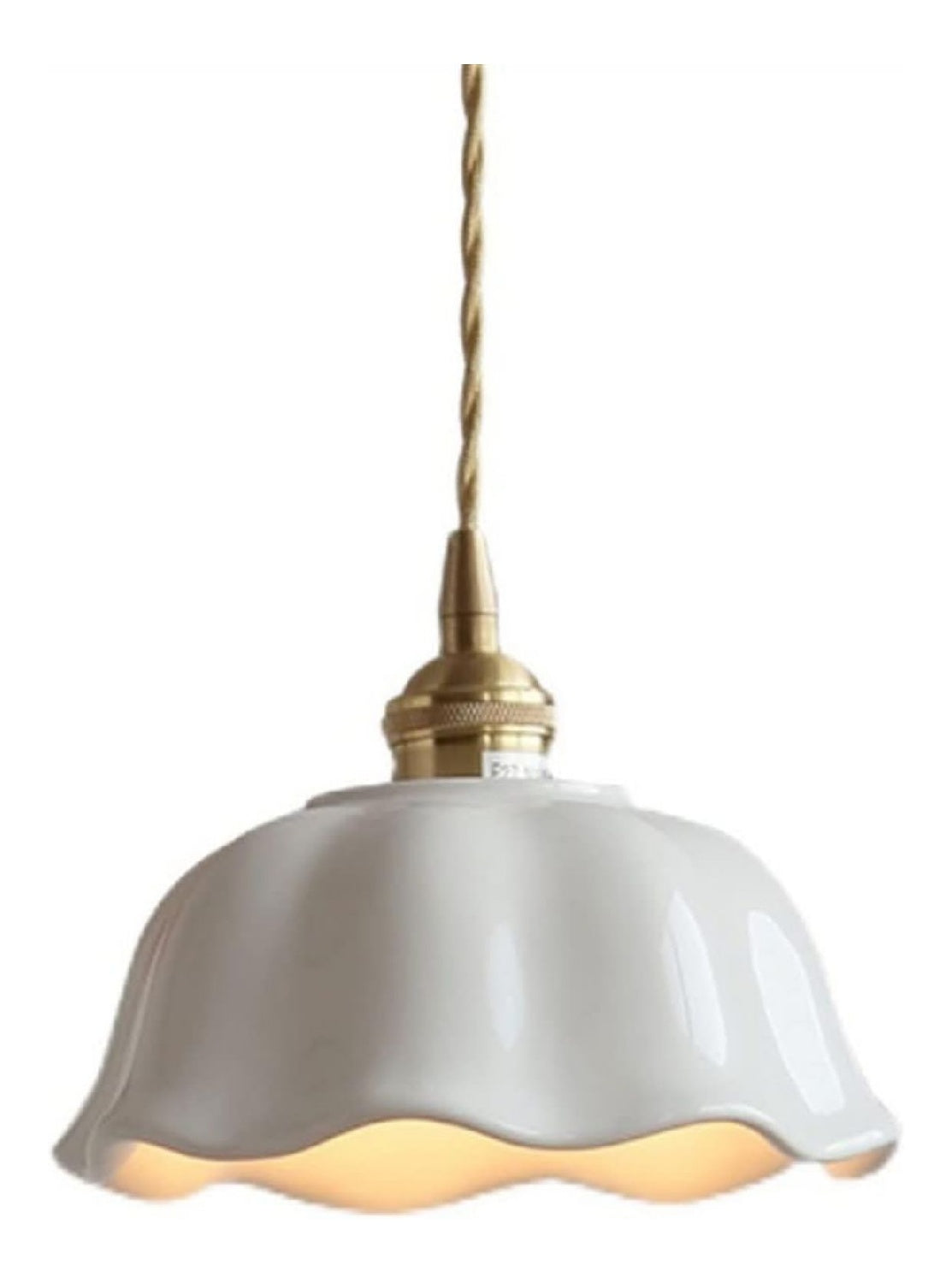 Lampada a sospensione 12 cm finitura ottone ottone