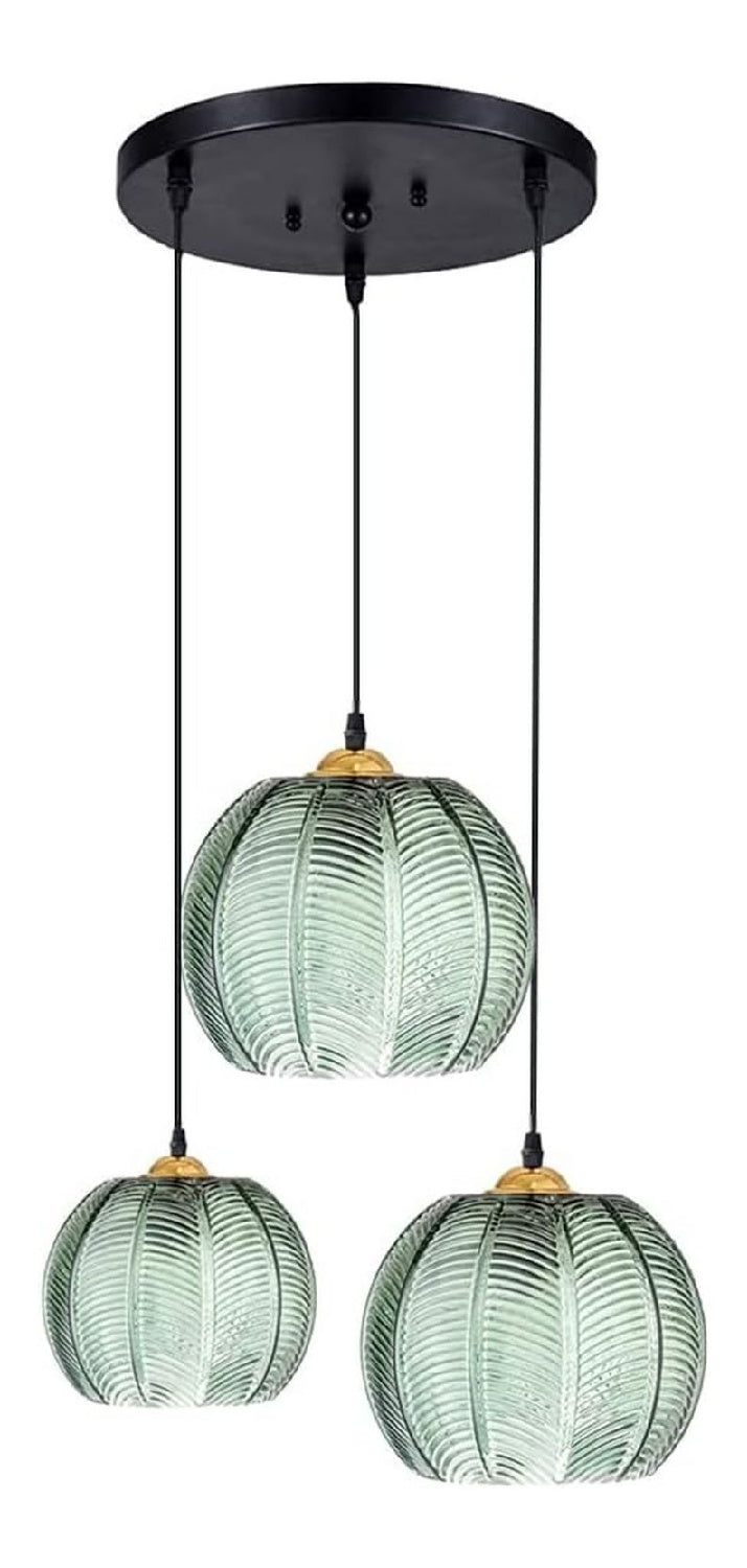 Lampada a sospensione 15 cm regolabile verde