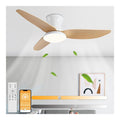 Ventilatore da soffitto con luce 107 cm dimmerabile nero