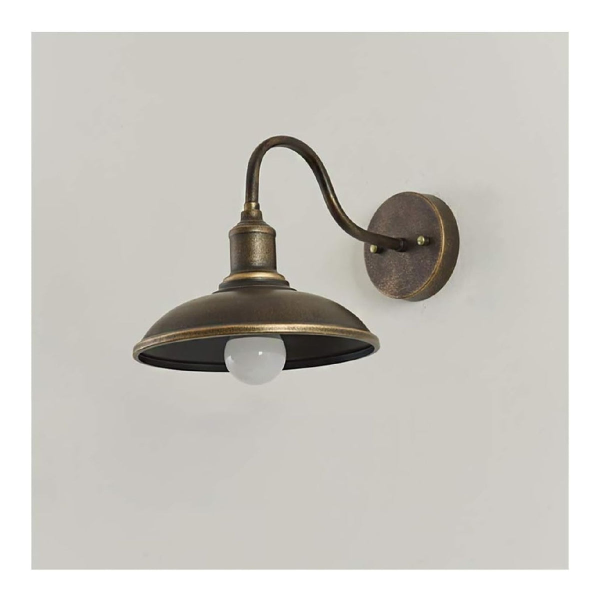 Lampada da terra con vetro stile vintage nero